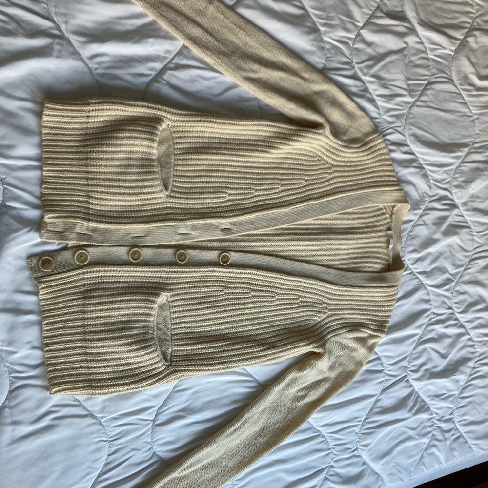 Chloe Cashmere Ribbed Cardigan